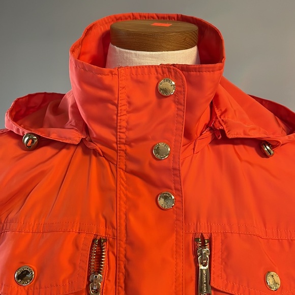 MICHAEL KORS woman’s trench coat / lightweight jacket GOLD HARDWARE size XS - Picture 5 of 17